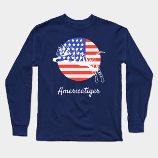 4th of July Happy independence day American tiger Long Sleeve T-Shirt